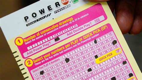 Powerball tickets cut.